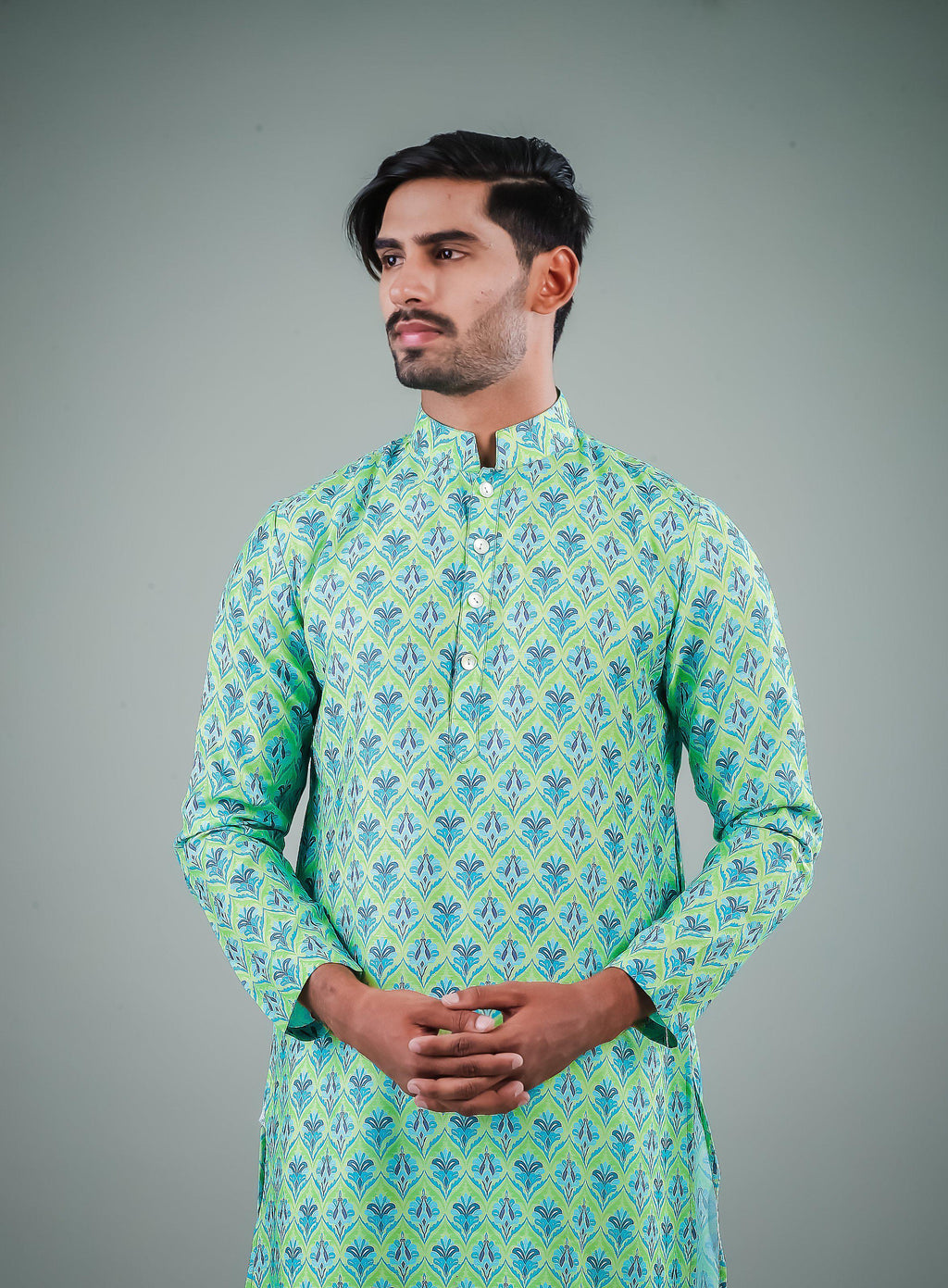 Evergreen Green - Silk Kurta