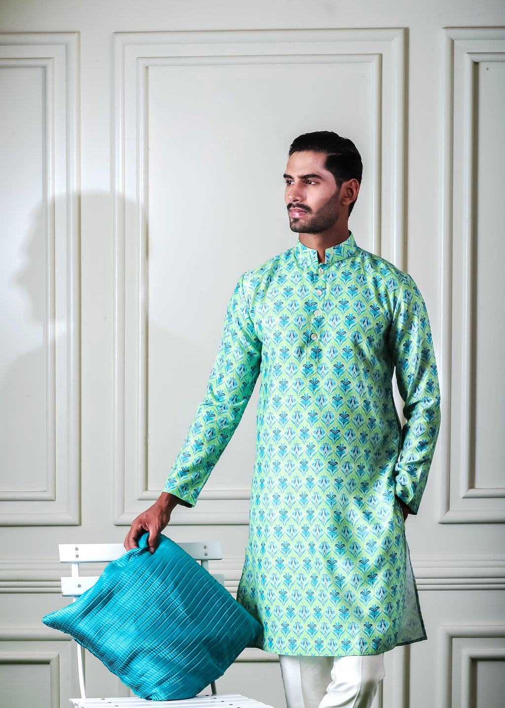 Evergreen Green - Silk Kurta