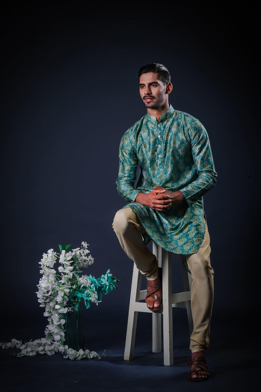 The Luxe Ikat - Silk Kurta