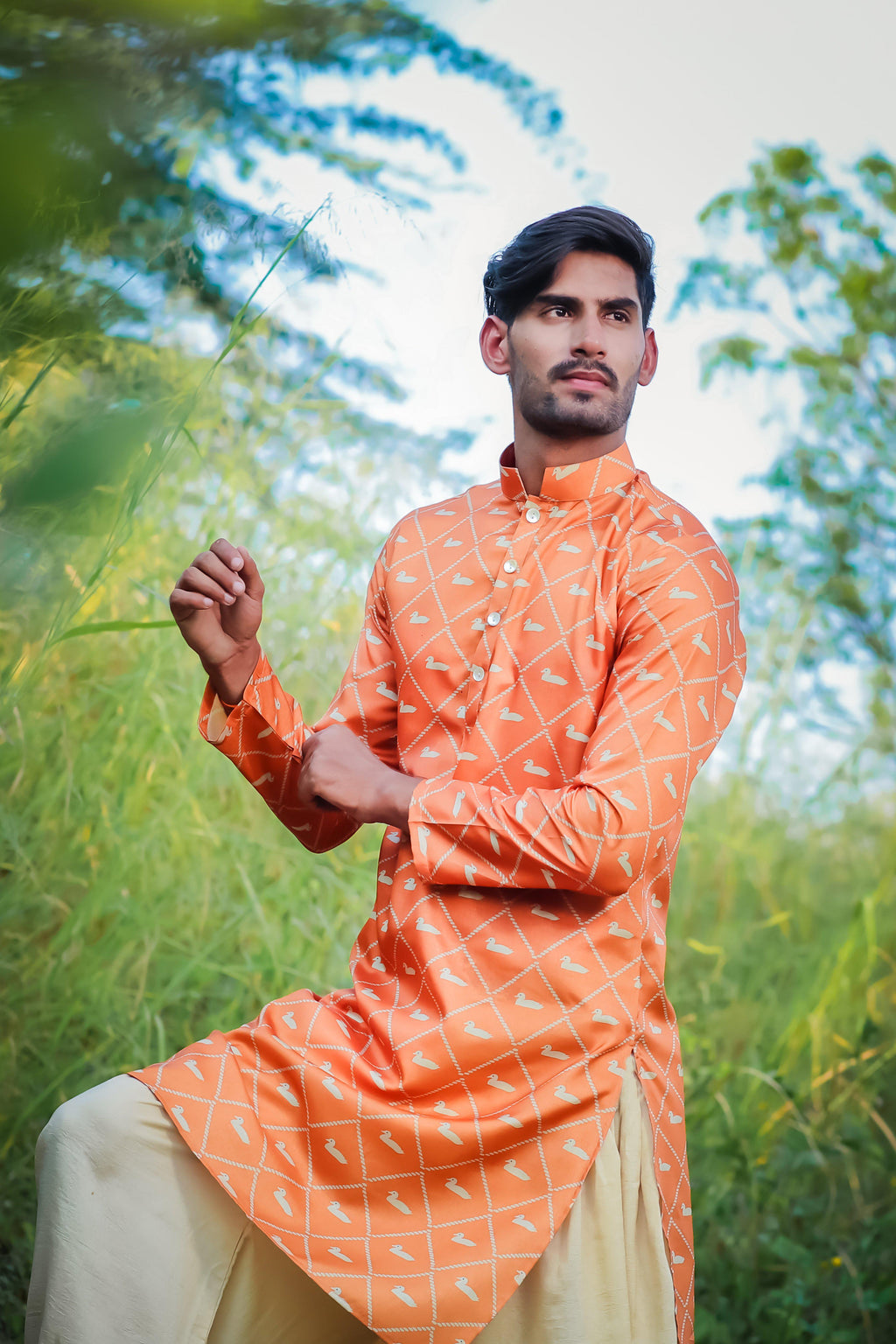 Ducking Duck - Silk Kurta