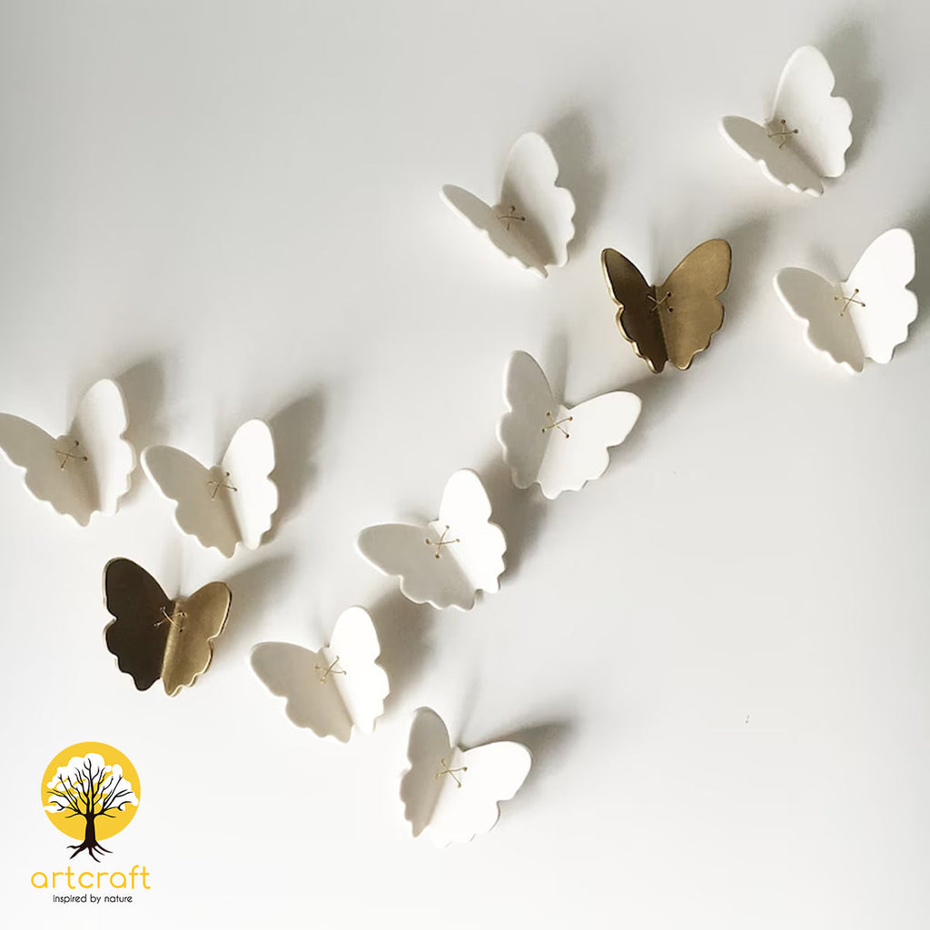 Urban ButterFly Wall Decor - 100% Made From Brass