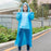 Full-length unisex raincoat for men and women