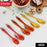 Multipurpose Silicone Spoon, Silicone Basting Spoon Non-Stick Kitchen Utensils Household Gadgets Heat-Resistant Non Stick Spoons Kitchen Cookware Items For Cooking and Baking (6 Pcs Set)
