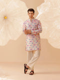 Ocean Bloom - Silk Kurta