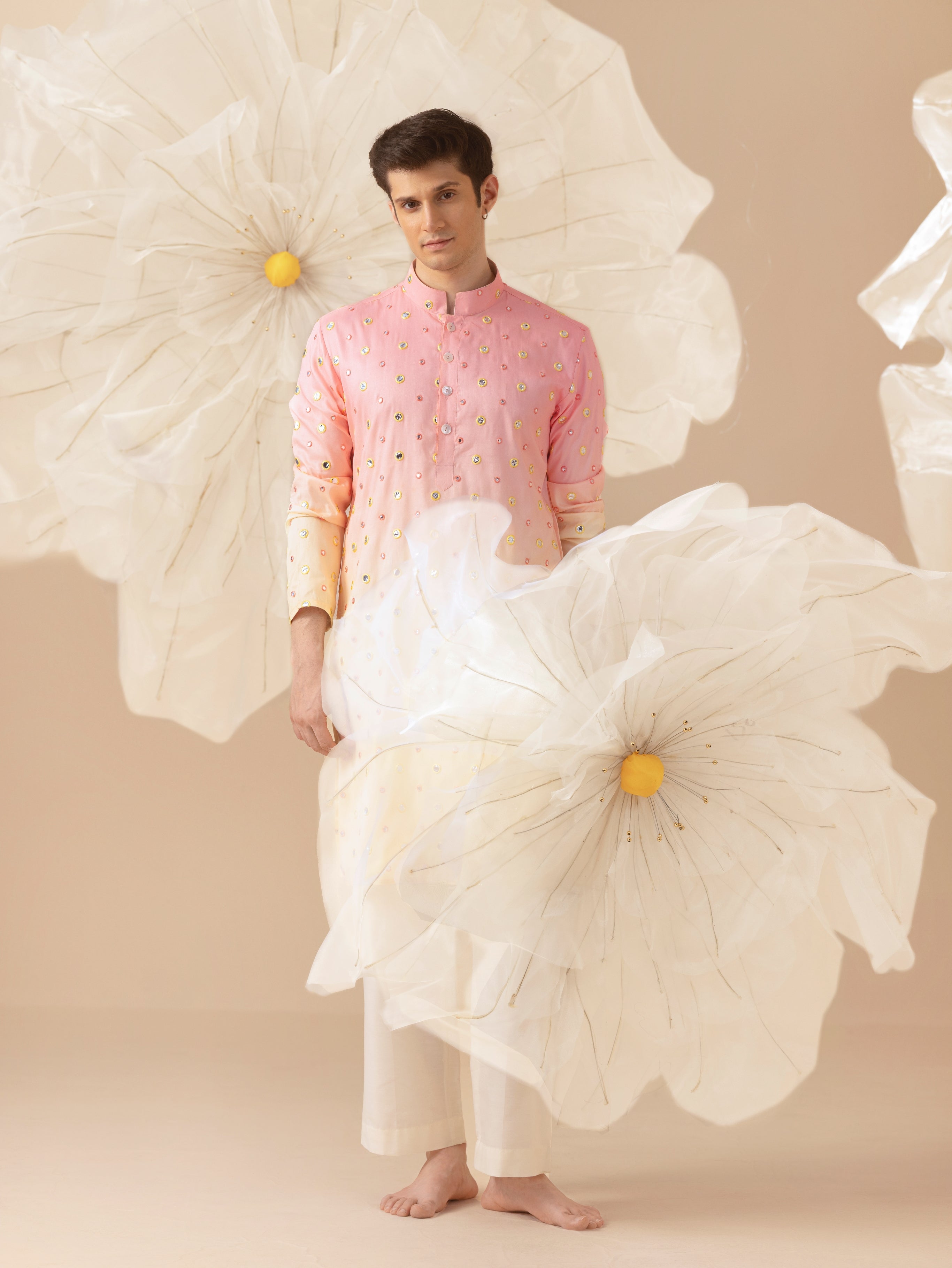 Tarang  - Silk Embroidery Kurta Set
