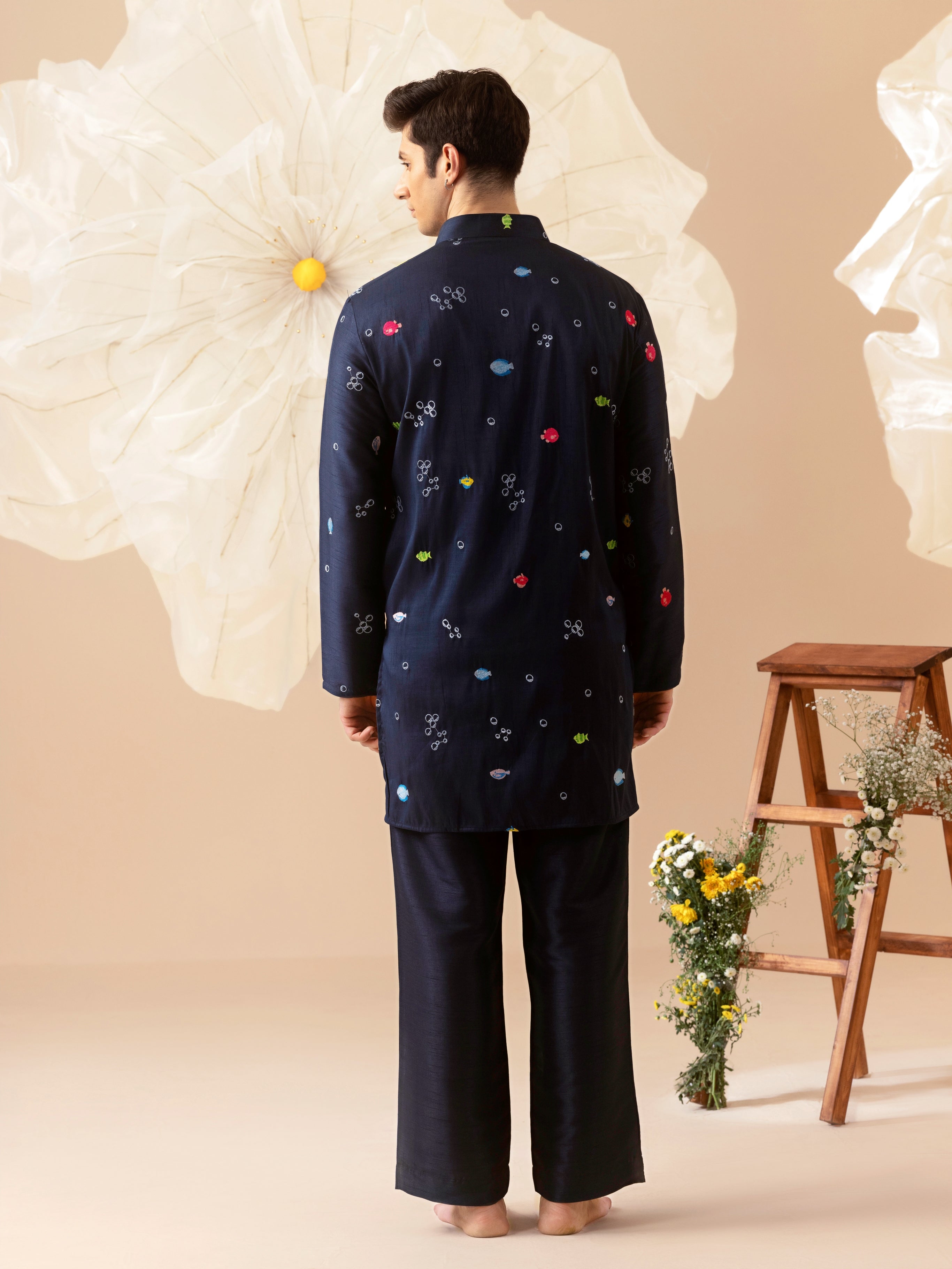 Dariya  - Silk Embroidery Kurta Set