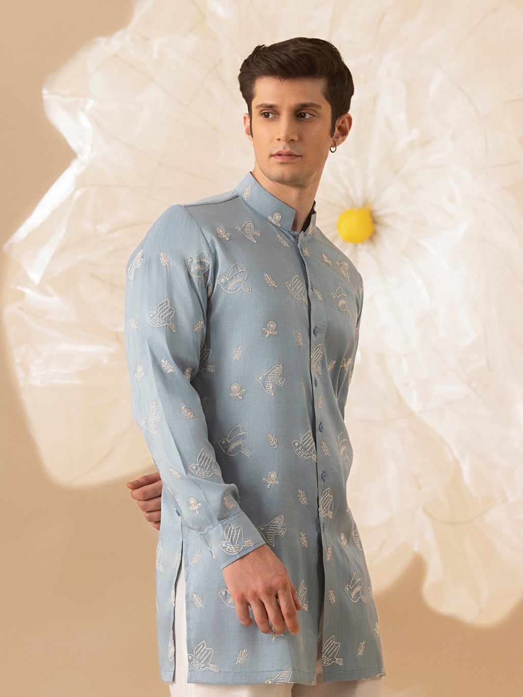 Parinda  - Silk Embroidery Kurta Set