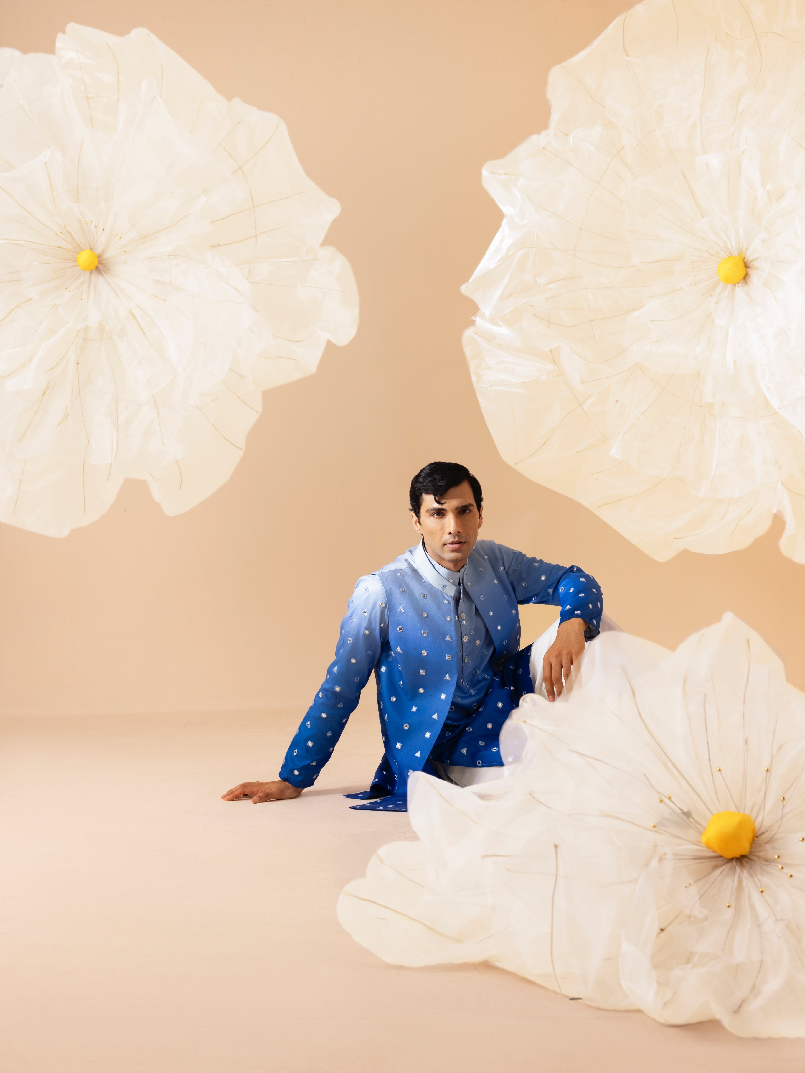 Falak  - Silk Embroidery Kurta Set