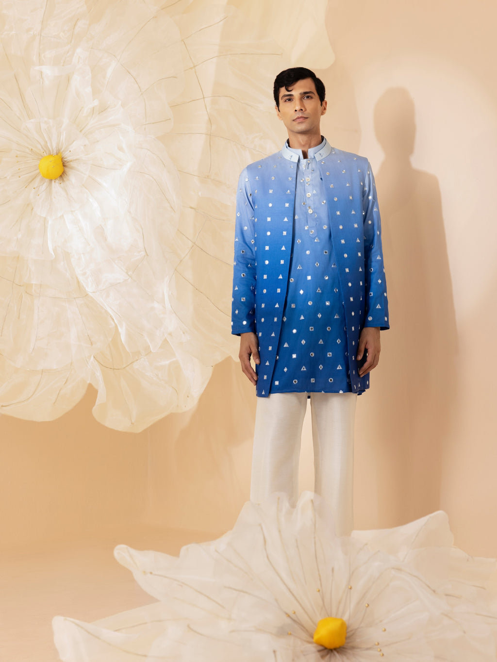 Falak  - Silk Embroidery Kurta Set