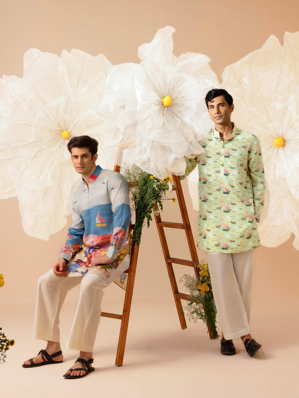 Pond of Dreams - Silk Kurta