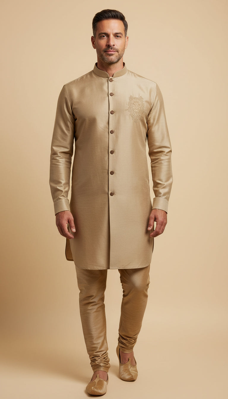Beige Ease Party Shirt