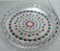 Silver plated pooja thali for religious ceremonies.