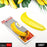 Banana slicer cutter, plastic, with handle for slicing fruit for salads.