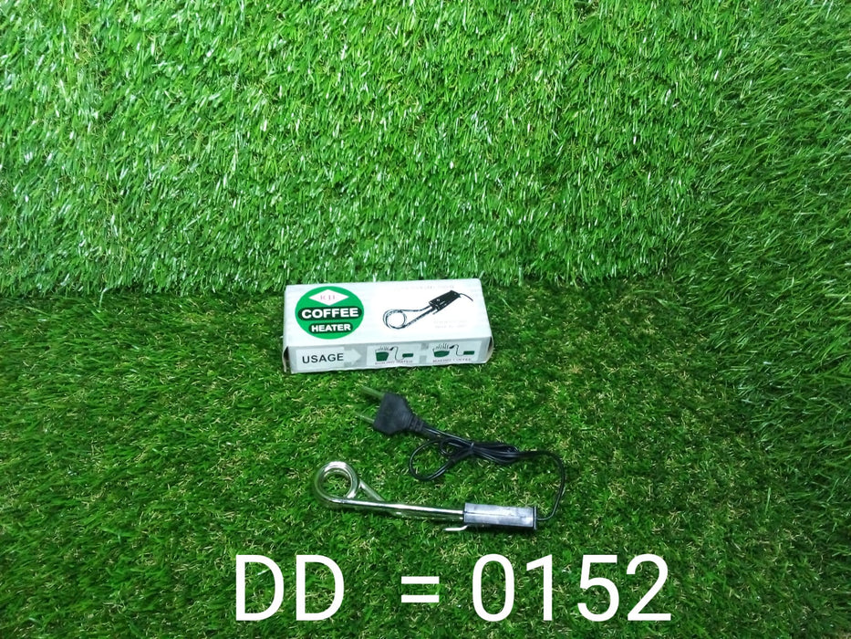 Portable immersion heater for quick heating.