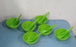 Plastic soup bowl set with spoons, 6 pieces, kitchen