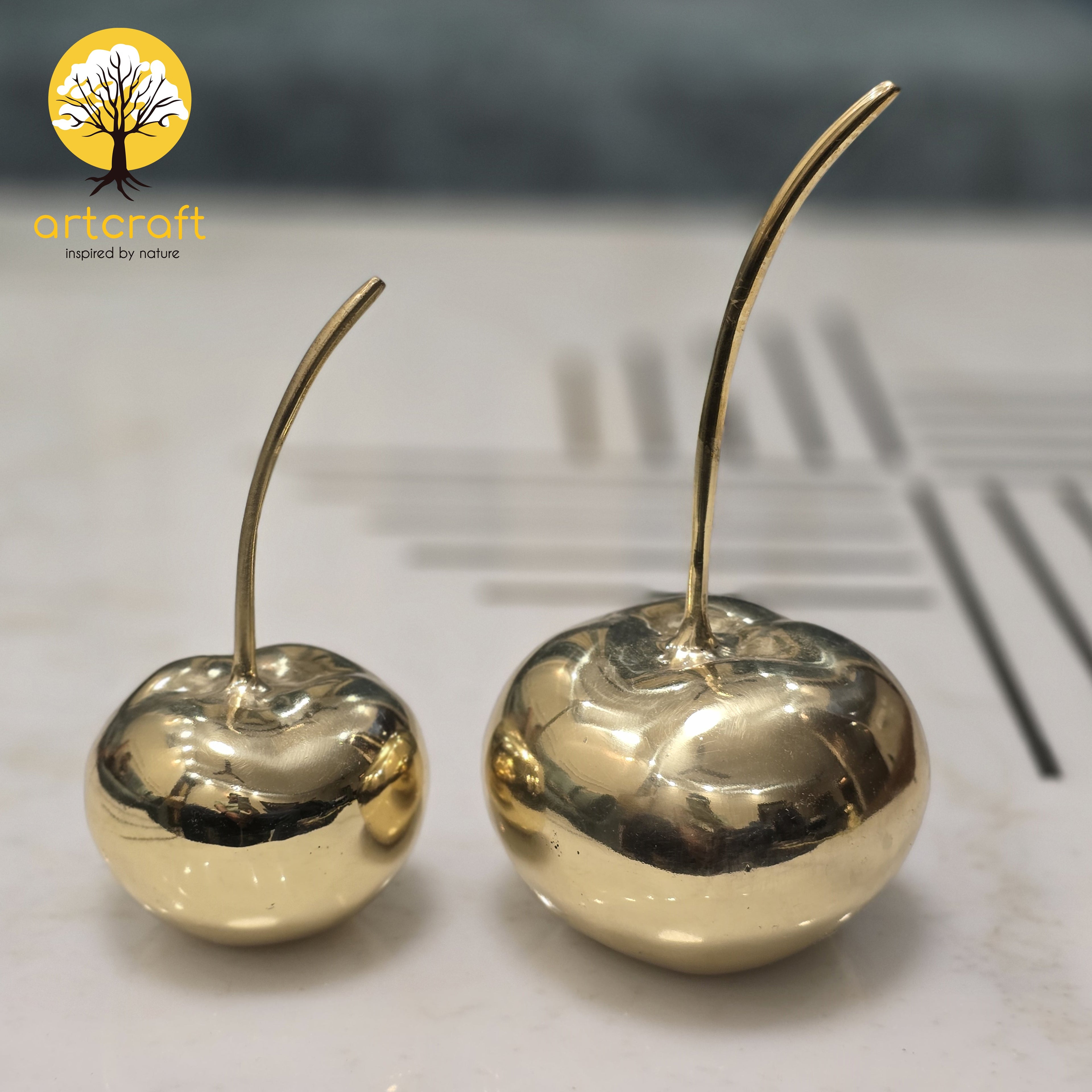 Cherry Table Decor - Made in 100% Pure Brass