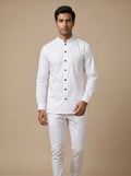 Crisp White Party Shirt