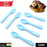 Plastic table spoons with ABS construction.