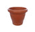 6-inch brown garden planter pot side view