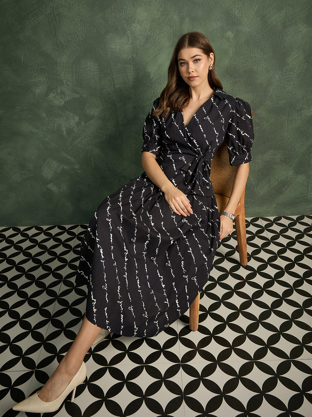 Pure Cotton Wrap-Tie Co-ord Set (with Lining)