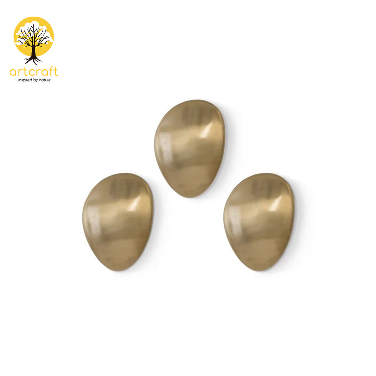 Big Pebbles Wall Decor - 100% Made From Brass