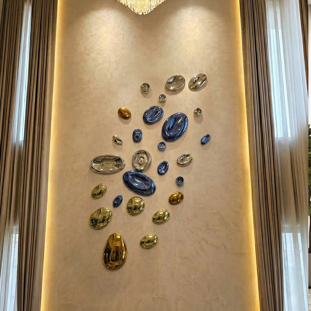 Aurelia Wall Decor - Handcrafted & 100% Made in Pure Brass