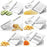 Efficient kitchen slicer and grater for chips and veggies